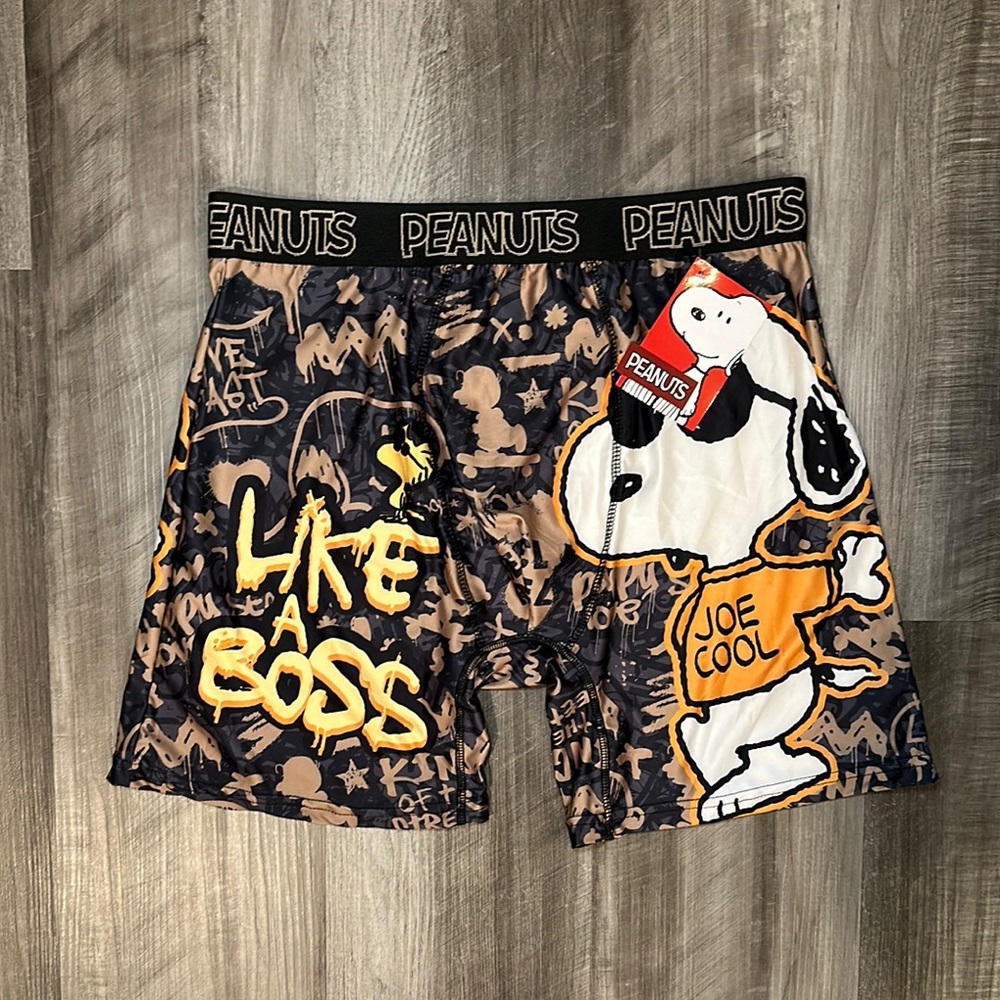 Peanuts Snoopy Joe Cool Like A Boss Boxer Brief - Large